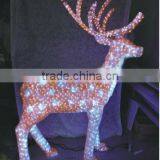 Garden Decoration 3D Acrylic Deer Family Led Christmas Ornament thumbnail-4