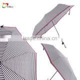 Stylish 3 Fold Compact Ladies Umbrella Various Colours