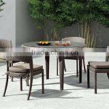 Wicker Outdoor Coffee Set - Outdoor Coffee Table - Rattan Outdoor Patio Furnitture