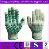 Anti-Vibration 7Gauge T/C Shell latex foam dots coated Safety machine for production work gloves