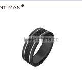 2016 Hot Selling 8mm Rings Wedding Rings Band Fashion High Polish Carbon Fiber Titanium Band thumbnail-3