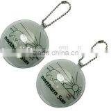 Custom Soft PVC Printed Flower Shape Down Coat Hang Tag thumbnail-5