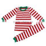 Factory Cheap Price Kids Knit Pajamas Children Blank Christmas Girls Boutique Sets Kids Red Stripe Christmas Pajama Wholesale thumbnail-3