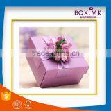 Manufacturer Customized Fashion Design Purple Square Wedding Invitation Gift Sweet Box thumbnail-1