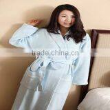 Modal Bathrobe New Hot Light Blue Bathrobe Soft Robe thumbnail-1