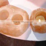 Wholesale Crystal Himalayan Rock Salt Tea Light Candle Holder