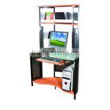GX-41 Corner Glass Computer Desk With Bookshelf,office Furniture