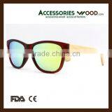 Smoke,Blue,Red,Green,Yellow,Purple,Brown Lenses Color and Bamboo/wood Arms Material Sunglasses thumbnail-2