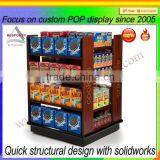 ODM & OEM Food Accessory Products Wood Display Shelves for Supermarket Promotion thumbnail-3