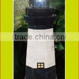 SOLAR POWERED LIGHTHOUSE GARDEN LIGHTHOUSE ORNAMENT WITH ROTATING LED thumbnail-4