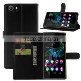 for Wiko Ridge Fab 4g Case, Litchi Design With Credit Card Sltos Wallet Stand Flip Leather Case for Wiko Ridge Fab 4G