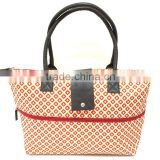 BSCI FACTORY Ladies fashion polyester printing flower tote bags alibaba china supplier