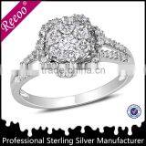 Moroccan Silver Ring Jewelry 925 Sterling Silver White Gemstone Rings thumbnail-1