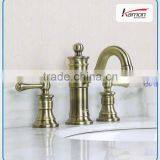 China 3-Hole Oil Rubbed Brass Wash Basin Faucet thumbnail-1