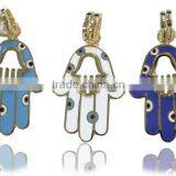 21K Gold Enamal Hand Pendant QHPC010 thumbnail-1