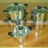 10pcs Stainless Steel Cookware Set