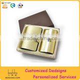 BOSHIHO Gift Set Leather Card Wallet and Leather Key Chain