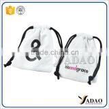 Resealable Eco Friendly Security Velvet Pouch With Button With Customized thumbnail-1