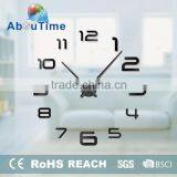 DIY 3D Acrylic Mute Heart Shaped Wall Clock Acrylic Wall Clock thumbnail-3