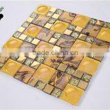 SMP24 300x300 mm Mixed Mosaics Golden Backsplash Mosaic Luxury Glass Mosaic