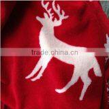 China Manufacturer Christmas Reindeer Printed Flannel Fleece Thermal Blanket thumbnail-3