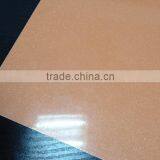 Orange color high gloss metallic pvc furniture sheet for kitchen cabinet