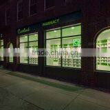 Green And White Color MDF Made Pharmacy Shelves thumbnail-6