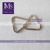 High Quality 100% Zinc Alloy Triangle Textile Garment Metal Buckles for Wholesale