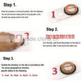 E006 Camping Scout Baseplate Map Compass Ruler thumbnail-6