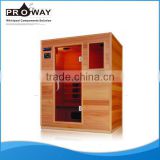 Home Used Glass Door Design Wooden Cabin Box Personal Steam Sauna