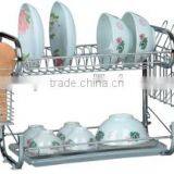 Metal Dish Rack With Plastic Tray thumbnail-1