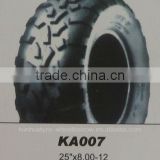 wholesale chinese tyre supplier hot sale tire 25"x8.00-12 atv tyres/tiresKA007