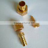 Hydraulic Swivel Adaptor , Brass Rubber Hydraulic Hose Fitting thumbnail-1