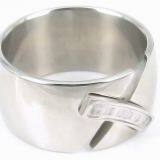 Fashion Party Titanium Stainless Steel Men's Solomon Skull Ring thumbnail-3