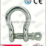 Factory supply marine hardware round pin chain shackle