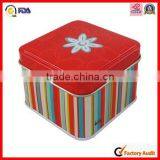 FDA Test Square Fancy Print Holiday Gift Tin Box thumbnail-6