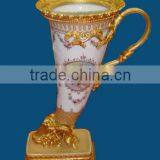 Fair Lady With Colorful Flower Decorated Vase, Creative Designed Flower Holder thumbnail-6