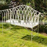 Gothic Style White Cast Iron Bench thumbnail-4