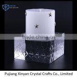 Best Selling Attractive Style Glass Square Crystal Candle Holder Wholesale thumbnail-1