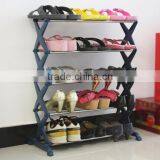 4 Tier Stackable Shoe Rack Shelf Stand Tower Storage Organizers thumbnail-1