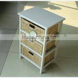Exclusive Fashion Design High Quality Handmade Customized Wooden Cabinet With Wicker Drawers thumbnail-6