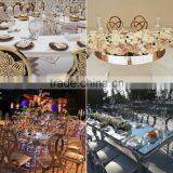 Wholesale China Factory Tempered Glass Top Banquet Table With Stainless Steel Base thumbnail-6