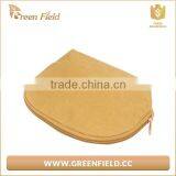 Green Field Brown Washable Kraft Paper Fabric Makup Cosmetic Bag thumbnail-2