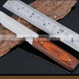 Custom Outdoor Stainless Steel Wood Handle Folding Pocket Knife thumbnail-2