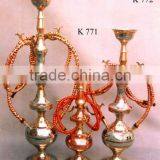Indian Brass Hookah, Antique Brass Hookah, Decorative Hookah, Exotic Hookah, Brass Hookah Pipe thumbnail-1