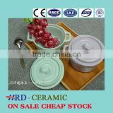Cheap ceramic mixing bowl/ceramic soup bowl with lid