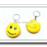 Mini smile face design LED keychain
