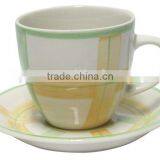 Hand Painted Cup and Saucer thumbnail-1