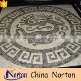 Norton classical Chinese dragon water jet marble medallion mosaic patterns NTMS-MM011L