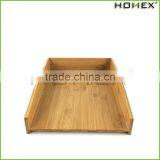 Bamboo a4 Paper Holder/ Paper Storage Tray/ Letter Tray Homex-BSCI thumbnail-2